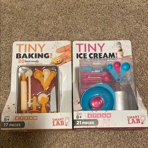 Tiny Baking and Ice Cream Set - Yellow and Blue